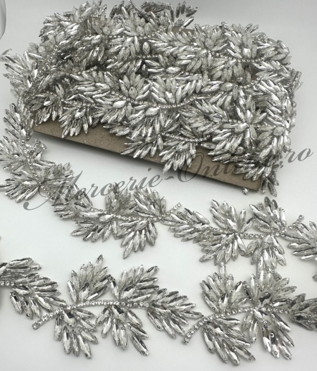Banda Termoadeziva cu Cristale, Crystal, 6cm (la metru) Cod:3377 - Img 2