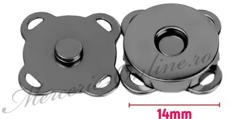 Capse Metalice Magnetice cusut, 14mm (5perechi/set) Cod:3438 - Img 5