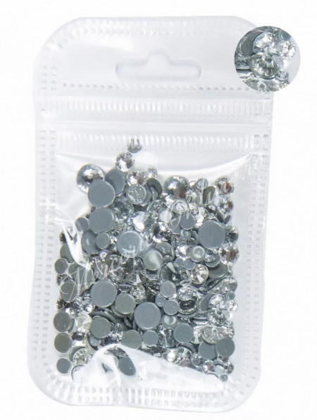 Cristale de Lipit, Mix Size, Crystal, (cca 300bucati/pachet) Cod:2319