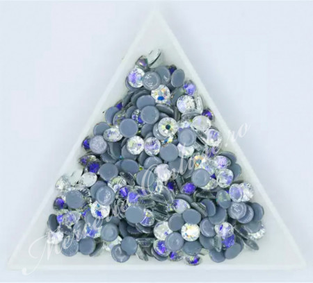 Cristale de Lipit, Mix Size, Ghost AB, (cca 640-800buc/pachet) Cod:2336 - Img 2