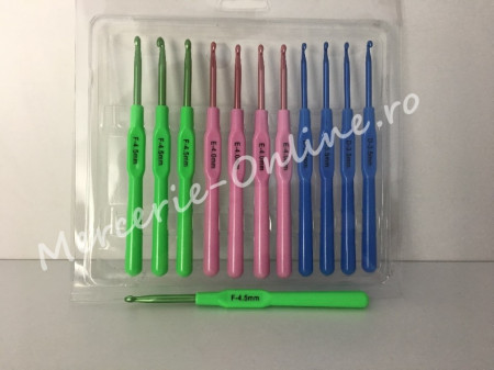 Crosete aluminiu cu maner plastic, mai multe dimensiuni disponibile (la bucata) Cod:0279