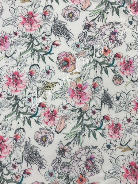 Material textil Barbie imprimat, 1.50m (la metru) Cod:1905 - Img 2