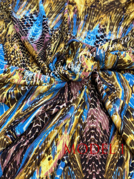 Material textil Crep Imprimat, 1.50m (la metru) Cod:1460 - Img 2