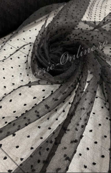 Organza cu picouri, latime 140cm (la metru), Cod:2740 - Img 2