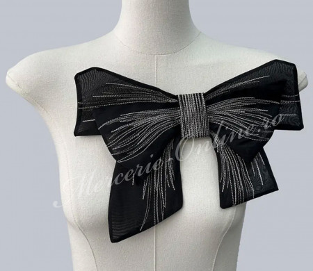 Aplicatie Funda voal chiffon, cca 25x17cm , (la bucata) Cod:3008 - Img 3