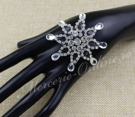 Aplicatie Termoadeziva cu Cristale, Crystal, 6.5cm (la bucata) Cod:2668 - Img 2
