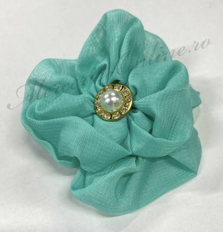Aplicatie textila floare tip brosa, (la bucata) Cod:2888 - Img 3