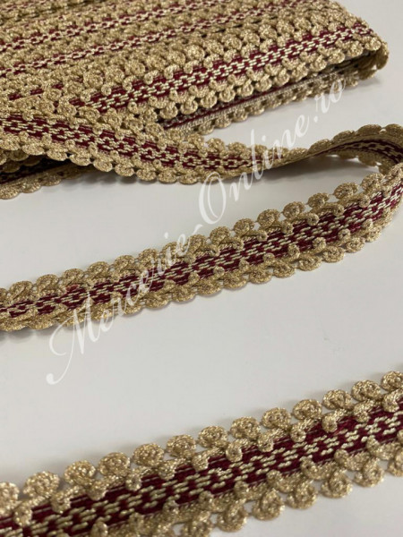 Banda pasmanterie galon lurex, cca 3cm (la metru) Cod:0193 - Img 2