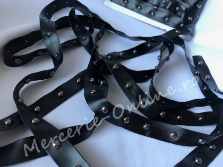 Banda pasmanterie piele, cca 2cm (la metru) Cod:0897
