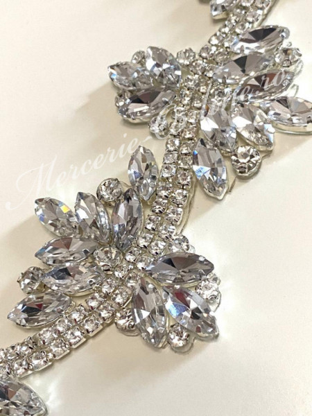 Banda Termoadeziva cu Cristale, Crystal, 6cm (la metru) Cod:2300 - Img 2