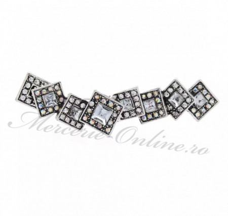 Brosa cu Strasuri, 7.3x1.8cm (la bucata) Cod:2499