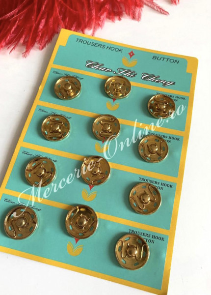 Capse metalice cusut, 20mm (12bucati/set) Cod:2263 - Img 4