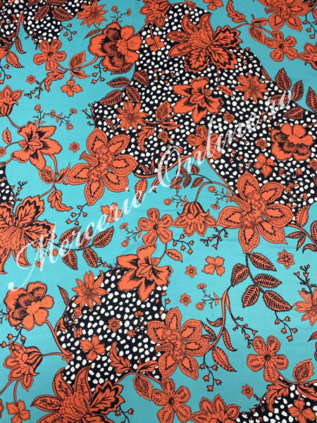 Material textil Triplu Voal Imprimat, 1.50m (la metru) Cod:1587 - Img 2