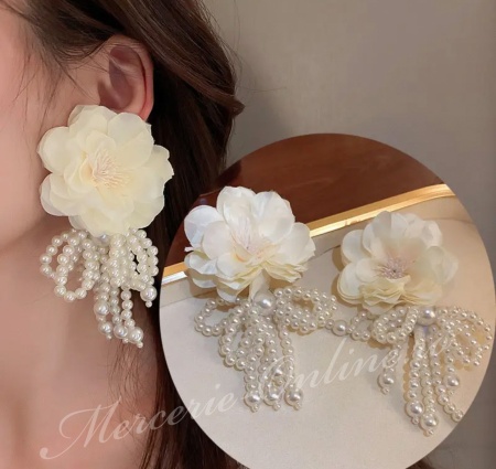 Accesorii Tip Cercel Floare, 6x11cm, (2bucati/SET) Cod:3262 - Img 2
