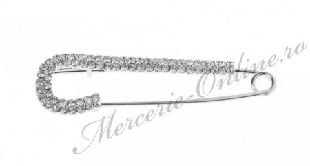 Ace Siguranta Brosa cu Strasuri, 7cm (la bucata) Cod:2100 - Img 2