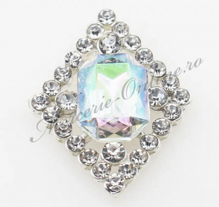 Aplicatie cusut strasuri, 30x23mm (2bucati/pachet) Cod:8050 - Img 6