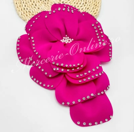 Aplicatie Floare 3D din Scafandru, 28x38cm (la bucata) Cod:3273 - Img 3