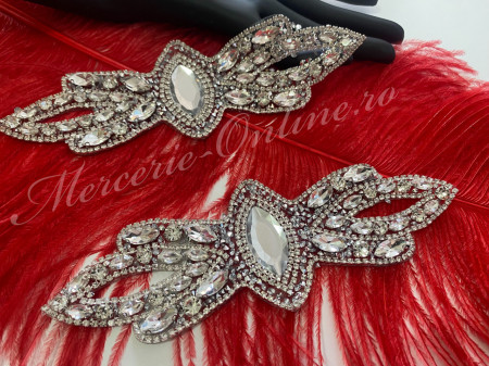 Aplicatie Termoadeziva cu Cristale, Crystal, 6x19xm (la bucata) Cod:3052