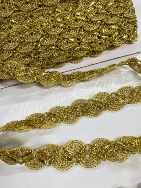 Banda Pasmanterie Lurex, cca 2.5cm (13metri/rola) Cod:0575