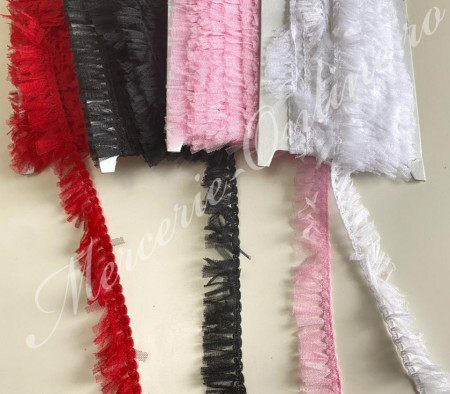 Banda pasmanterie snur tulle, cca 3cm (9metri/rola) Cod:2103