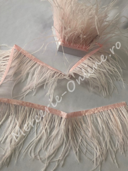 Banda pene strut, Baby Pink (la metru) Cod:0516 - Img 3