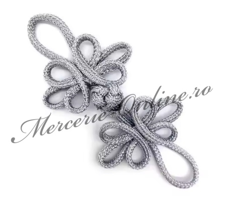 Brandenburg textil lurex, 8.5x4cm, (la bucata) Cod:3893 - Img 2