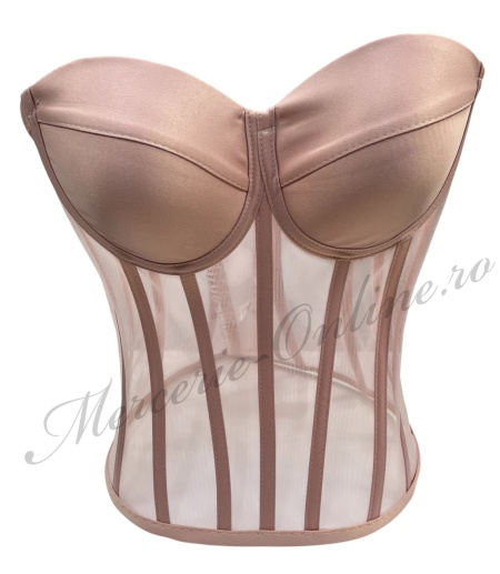Corset rochii cupe sutien satin, (la bucata) Cod:2561 - Img 9
