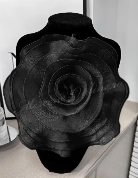Flori Decorative din Organza, cca 27cm (la bucata) Cod:3150 - Img 6