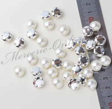 Jumatati perle de cusut, 8mm/10mm, (20bucati/pachet) Cod:2842 - Img 2