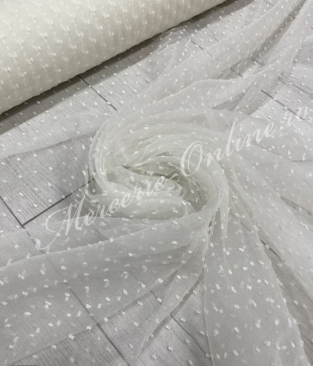 Organza cu picouri, latime 140cm (la metru), Cod:2740 - Img 4