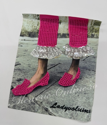 Aplicatie Textila, cca 25x20cm, (la bucata) Cod:3807 - Img 4