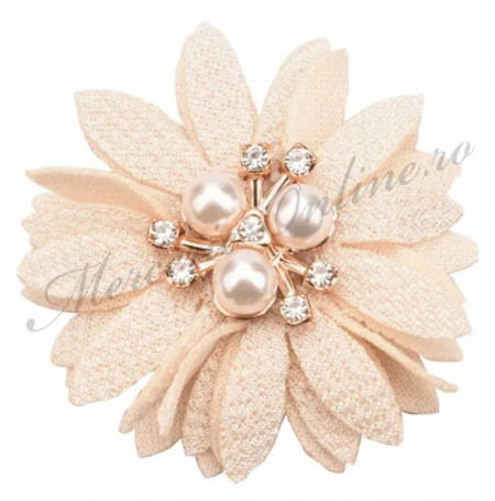 Aplicatie textila flori, (la bucata) Cod:2774 - Img 2