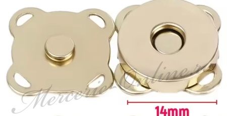 Capse Metalice Magnetice cusut, 14mm (5perechi/set) Cod:3438 - Img 2