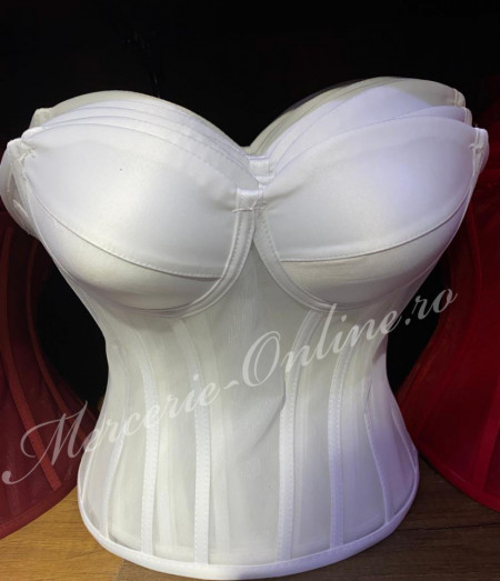 Corset rochii cupe sutien satin, (la bucata) Cod:2561 - Img 7