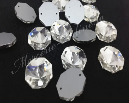 Cristale de cusut sticla, Crystal, 12mm (6bucati/pachet) Cod:2798