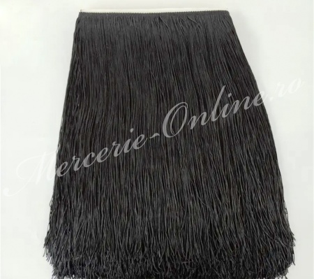Franjuri, Alb/Negru, 100cm (la metru) Cod:1975 - Img 2