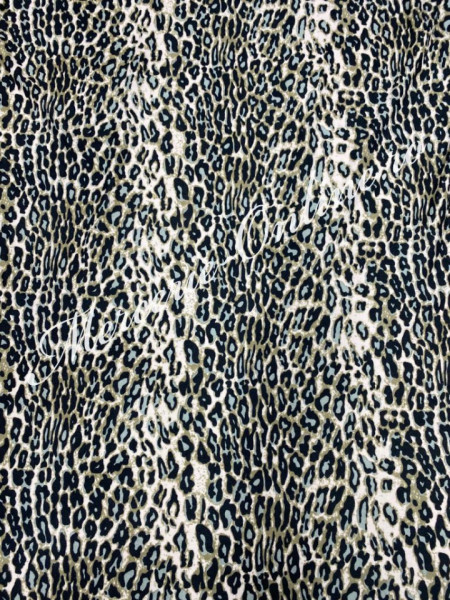 Material textil Bumbac cu Lycra Imprimat Animal Print, 1.60m (la metru) Cod:1544 - Img 3