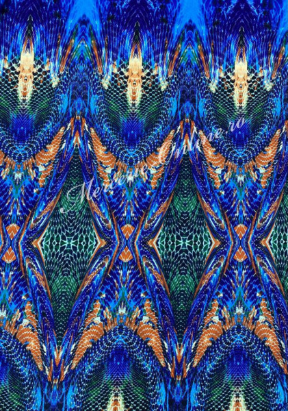 Material textil Crep Imprimat, 1.50m (la metru) Cod:1460 - Img 5