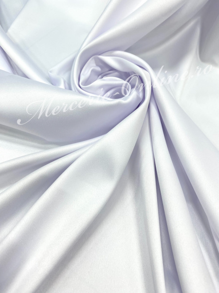 Material textil Tafta Elastica, Alb, 1.50m (la metru) Cod:3132