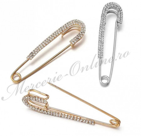 Ace Siguranta Brosa cu Strasuri, 7cm (la bucata) Cod:2100
