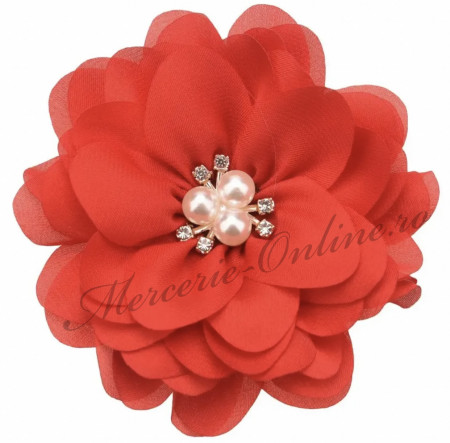 Aplicatie textila floare, 8cm (la bucata) Cod:3062