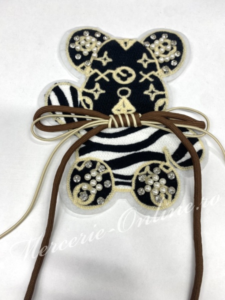 Aplicatie Textila Urs, cca 20x17cm, (la bucata) Cod:3348