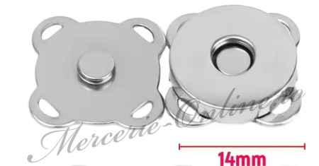 Capse Metalice Magnetice cusut, 14mm (5perechi/set) Cod:3438 - Img 3