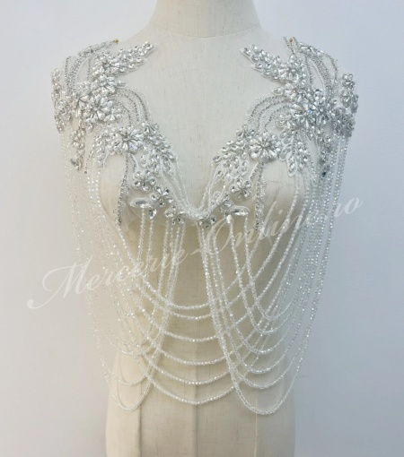 Cupon tip Guler Franjuri si Cristale Sticla, Crystal (la bucata) Cod:3178