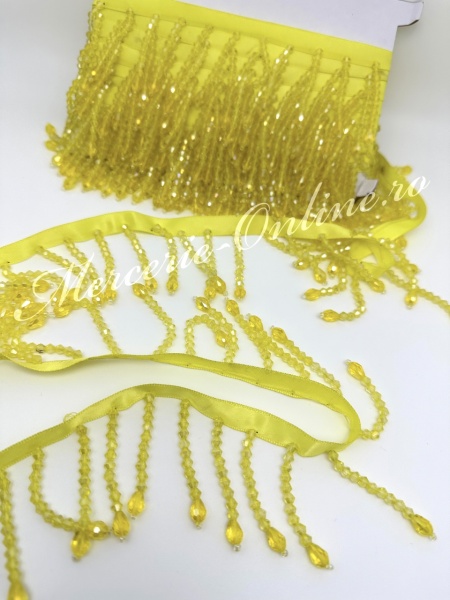 Franjuri margele, lungime cca 5.5cm (la metru) Cod:3369