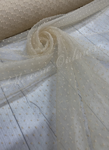 Organza cu picouri, latime 140cm (la metru), Cod:2740 - Img 6