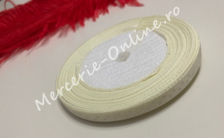 Panglica satin cu buline, latime 0.7cm, (23metri/rola) Cod:1242 - Img 4