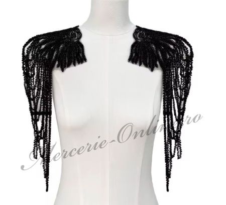 Set aplicatie tip Epoleti cu Margele, Cod:3489