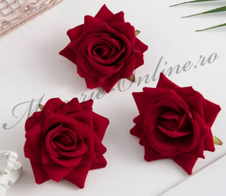 Trandafiri Artificiali Decorativi din Catifea, 7cm (la bucata) Cod:2998 - Img 2