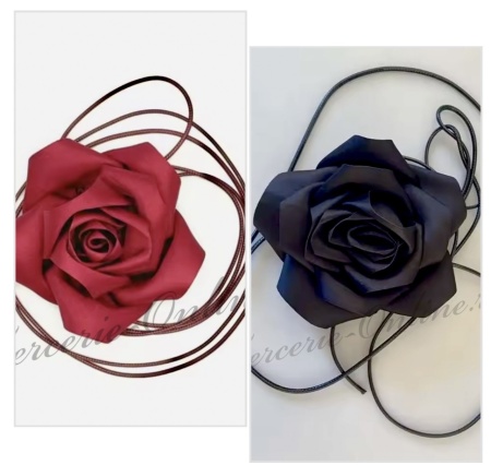 Aplicatie Floare 3D tip trandafir, cca 10cm (la bucata) Cod:3482